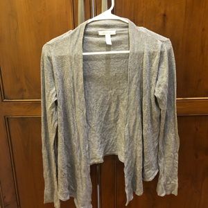 Grey plain cardigan size small